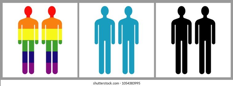Two blue men