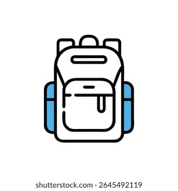 Two blue minimalist letter I icons isolated against a stark White Background. Modern, bold graphic style conveys simplicity.