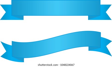 Two Blue Ribbon Banners