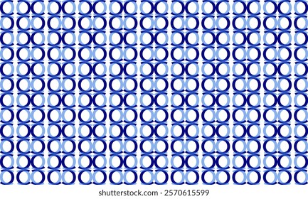 Two blue tone overlap capsule, round oval pattern, vertical line seamless design for fabric print, rectangular patter background, Woven mat