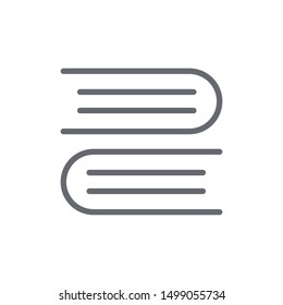 Two books icon isolated on white background. Education symbol modern, simple, vector, icon for website design, mobile app, ui. Vector Illustration