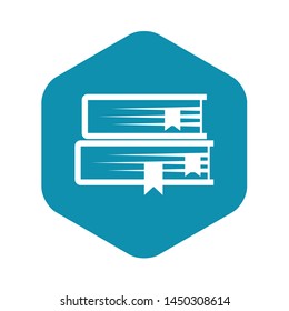 Two books icon. Simple illustration of two books vector icon for web