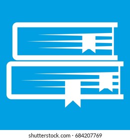 Two books icon white