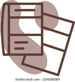 Dos libros, ilustración, vector sobre un fondo blanco.