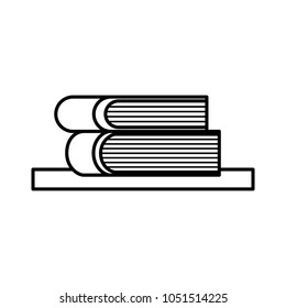 two books on shelf learn read literature