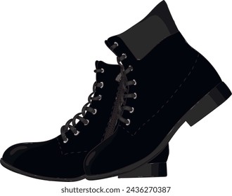 Two boots isolated on white