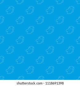 Two boots pattern vector seamless blue repeat for any use