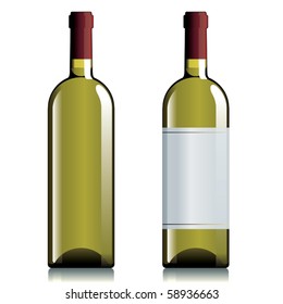 Two bottles of white wine.