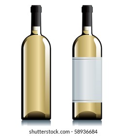 Two bottles of white wine.