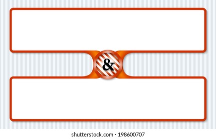 two boxes for entering text with ampersand