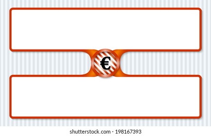 two boxes for entering text with euro mark