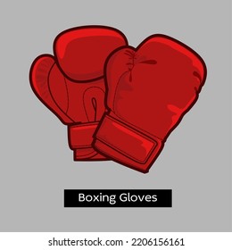 Two boxing glove vector design