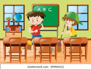 Kids Cleaning Images Stock Photos Vectors Shutterstock