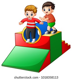 Toddlers in Indoor Play Area Stock Illustrations, Images & Vectors ...