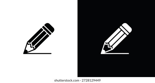 Two Broken Pencils Pointing in Opposite Directions on Black and White Background