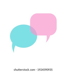 two bubble phrases on a white background. vector illustration. word cloud, dialog.