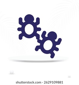two bugs icon, kits top view