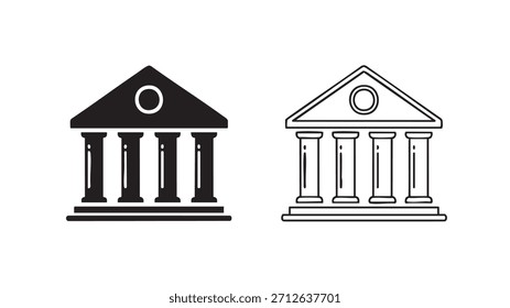 Los dos edificios son edificios bancarios. Uno es un edificio bancario con una cúpula en la parte superior
