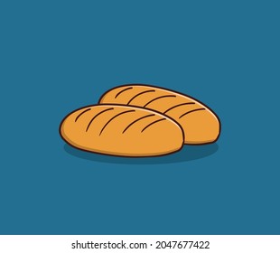 Two buns hand drawing illustration