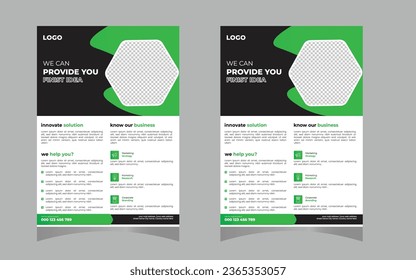 Two business brochure flyer design layout template A4, blur background, Template vector design for Magazine, Poster, Corporate Presentation, Portfolio, Flyer infographic, layout desgin.