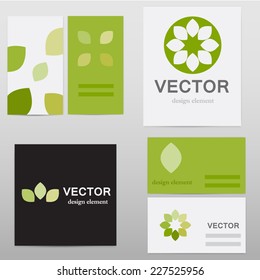 Two Business card template, various pattern vector design. 