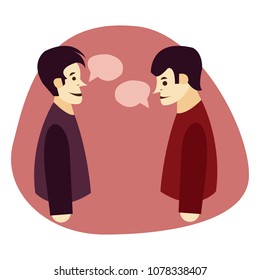 Two Business Men Talking Stock Vector (Royalty Free) 1078338407 ...