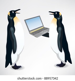 two business penguin