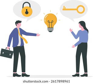 two business solving to key success concept

