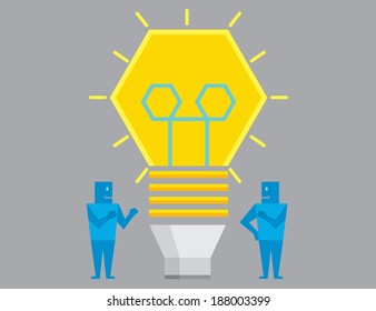 Two Businessman get idea