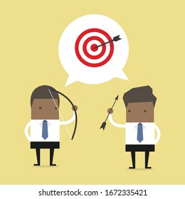 Two businessman and one target.