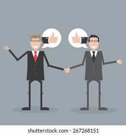 Two businessmen agree