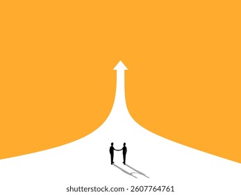 Two businessmen agreed to walk the same path