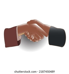 two businessmen hands shaking hands