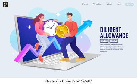 Two businessmen holding watches and coins together. Time and money. Business and management. financial investments in stock market future income growth. Time management planning, Deadline. vector