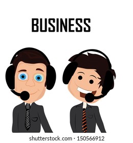 two businessmen with neckties of different textures and colors