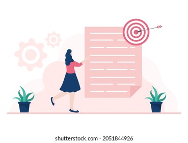 Two Businessmen Reach a Deal or Agreement Shaking Hands on Cooperation Contract as Successful Partners. Background Vector Illustration 