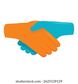 Dos hombres de negocios dándose la mano, haciendo un trato de negocios