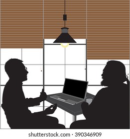 Two Businessmen Talking