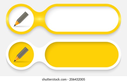 two buttons for entering text with pencil
