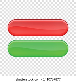 Two buttons icon. Cartoon illustration of two buttons vector icon for web