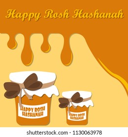 two cans of honey on Rosh Hashanah