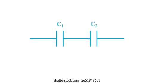 Two Capacitor in Series in Electrical Engineering.