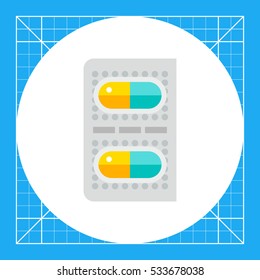 Two Capsule Pills Icon
