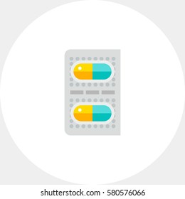 Two Capsule Pills Icon