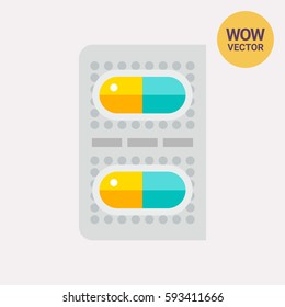 Two Capsule Pills Icon