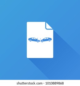 two car crash icon
