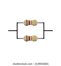 two carbon film resistor in parallel