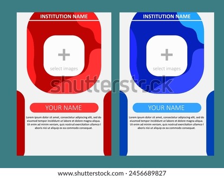 Two cards as identification with different color combinations in order to enjoy with a free atmosphere even though on the same concept.