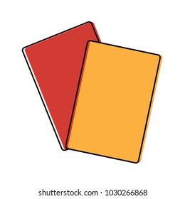 two cards soccer element equipment
