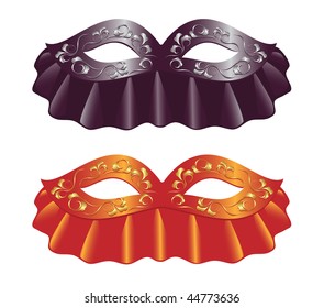 Two carnival masks. Vector-Illustration